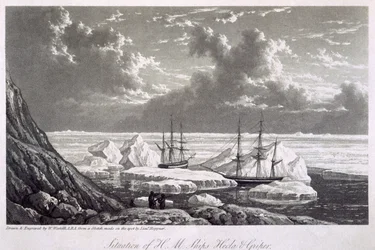 Situation des navires de S.M. Hecla et Griper du 17 au 23 août 1820, de 
